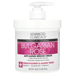Anti-Aging Rescue Cream, Bulgarian Rose, 16 oz (454 g) by Advanced Clinicals