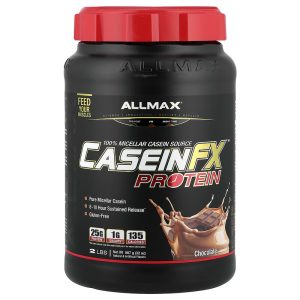 Casein FX 100 Casein Micellar Source Protein, Chocolate, 2 lbs (907 g) by Allmax