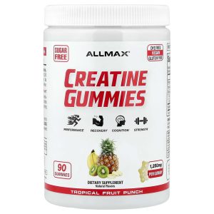 Creatine Gummies, Tropical Fruit Punch, 250 mg, 90 Gummies by AllMax