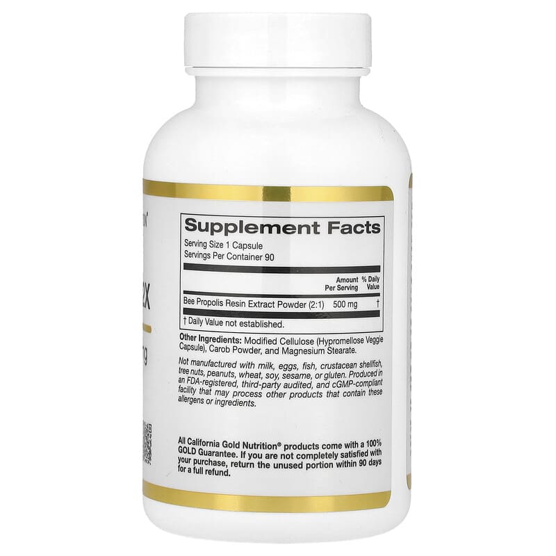 california-gold-nutrition-bee-propolis-2x-concentrated-extract-500-mg-90-veggie-caps