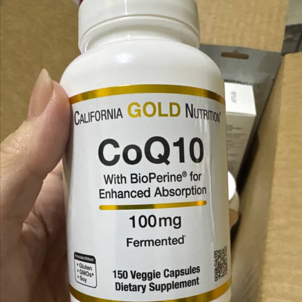 CoQ10 Ubiquinone USP with BioPerine Black Pepper Extract Enhanced Bioavailability, 100 mg, 150 Veggie Capsules by California Gold Nutrition
