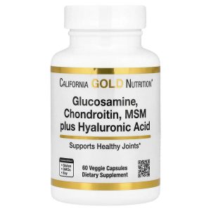 Glucosamine Chondroitin MSM Plus Hyaluronic Acid, 60 Veggie Capsules by California Gold Nutrition