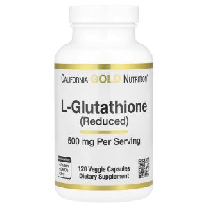 L-Glutathione Reduced 500 mg, 120 Veggie Capsules by California Gold Nutrition