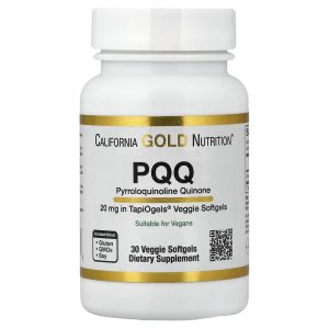 PQQ 20 mg, 30 Veggie Softgels by California Gold Nutrition
