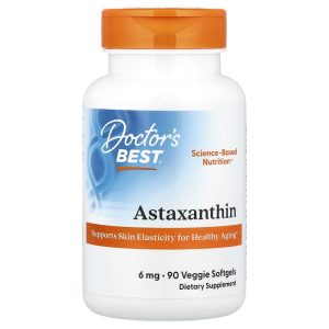 Astaxanthin 6 mg, 90 Veggie Softgels by Doctor's Best