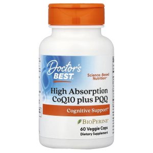 High Absorption CoQ10 Plus PQQ, 60 Veggie Caps by Doctor's Best