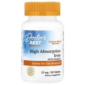 High Absorption Iron, 27 mg, 120 Tablets by Doctor's Best