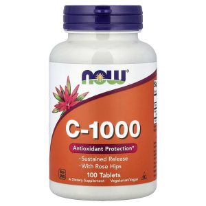 C 1000 with Rose Hips, 100 Tablets by NOW Foods