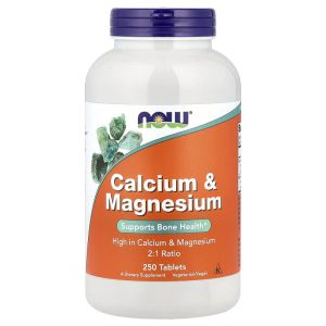 Calcium Magnesium, 250 Tablets by NOW Foods