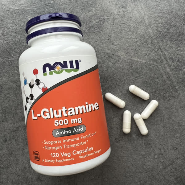 L-Glutamine 500 mg, 120 Veg Capsules by NOW Foods