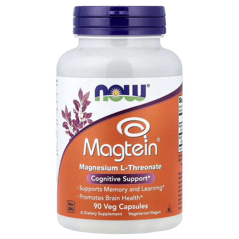 Magtein 90 Veg Capsules by NOW Foods