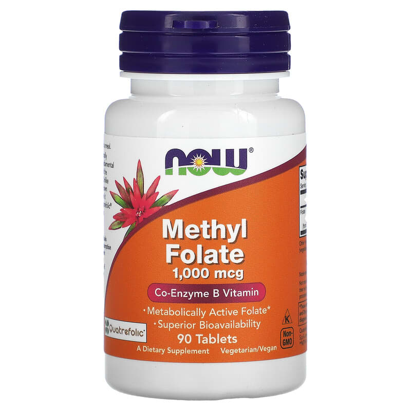 Methyl Folate 1,000 mcg, 90 Tablets by NOW Foods